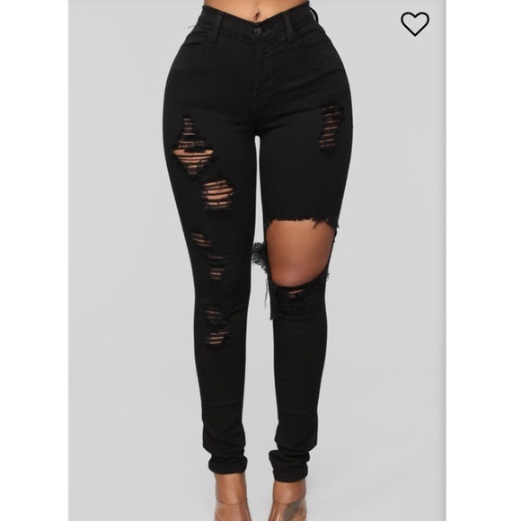 Fashion Nova Denim - 💘Fashion nova distressed high rise jeans